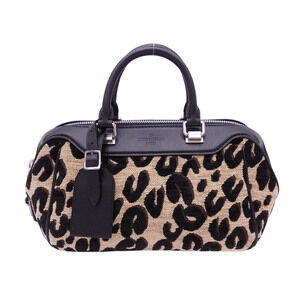 Louis Vuitton Stephen Sprouse Baby Boston Bag Beige Tan Brown Black Jacquard